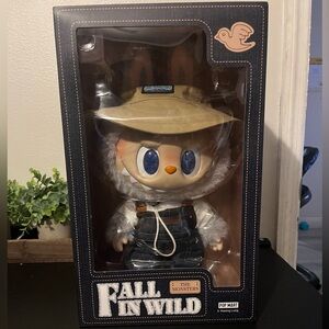 100% Authentic PopMart LABUBU Fall In Wild Vinyl Plush Doll 16″ Rare Collectible